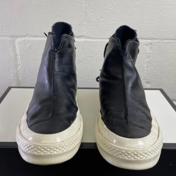 Converse CTAS 70 Punk Boot HI 157625C Black Leather Fashion Sneakers Women's 7.5 - Picture 1 of 14
